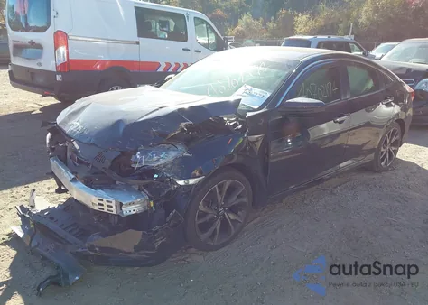 2019 Honda Civic Sport из США, поврежденный, VIN 2HGFC2F82KH539195